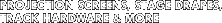 Projection Screens, Stage Drapes, Track Hardware & More